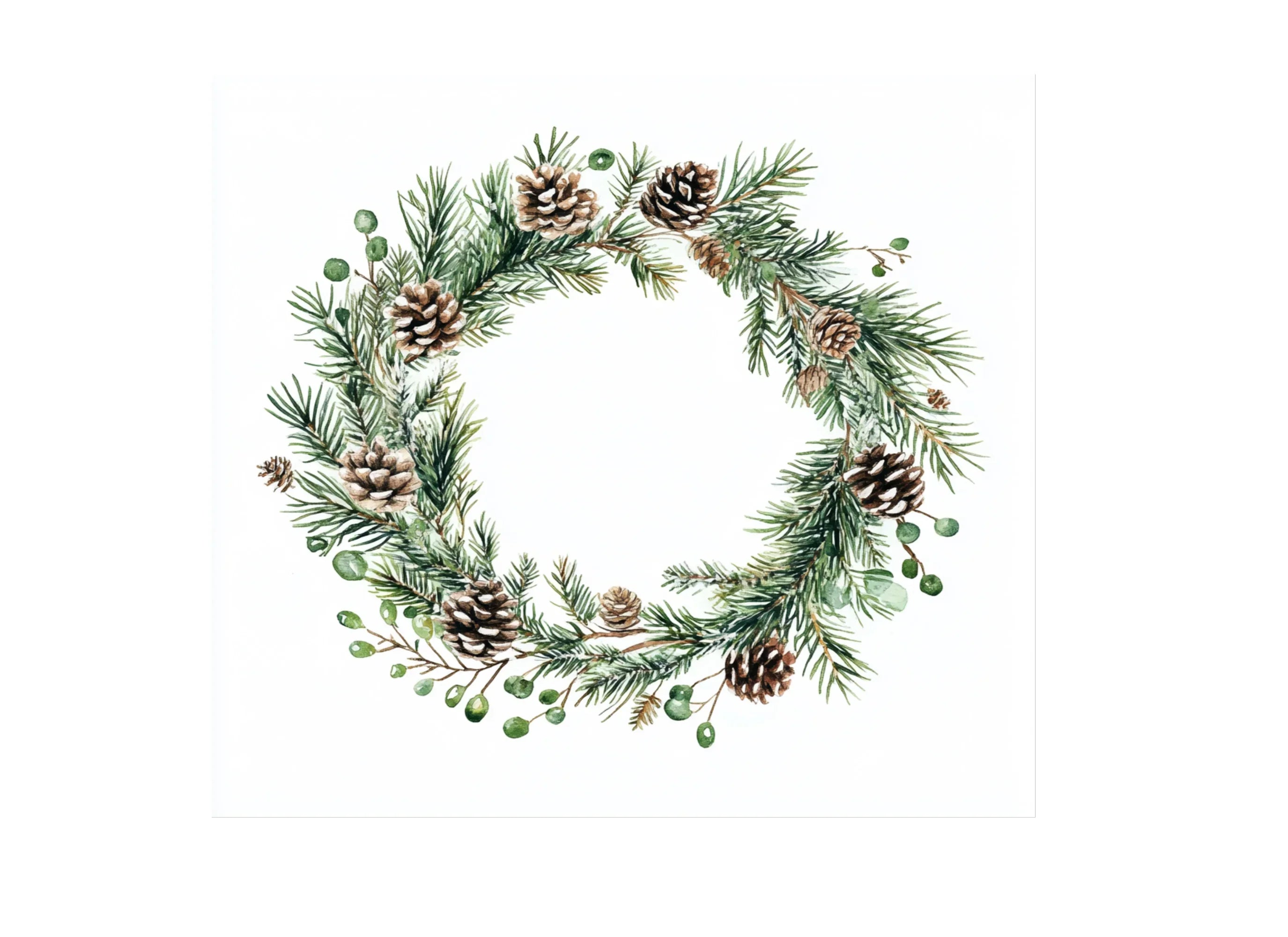 Christmas Wreaths Clipart Bundle