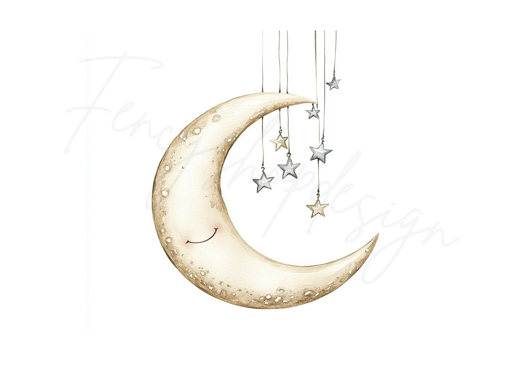 Moon and Stars Clipart Bundle