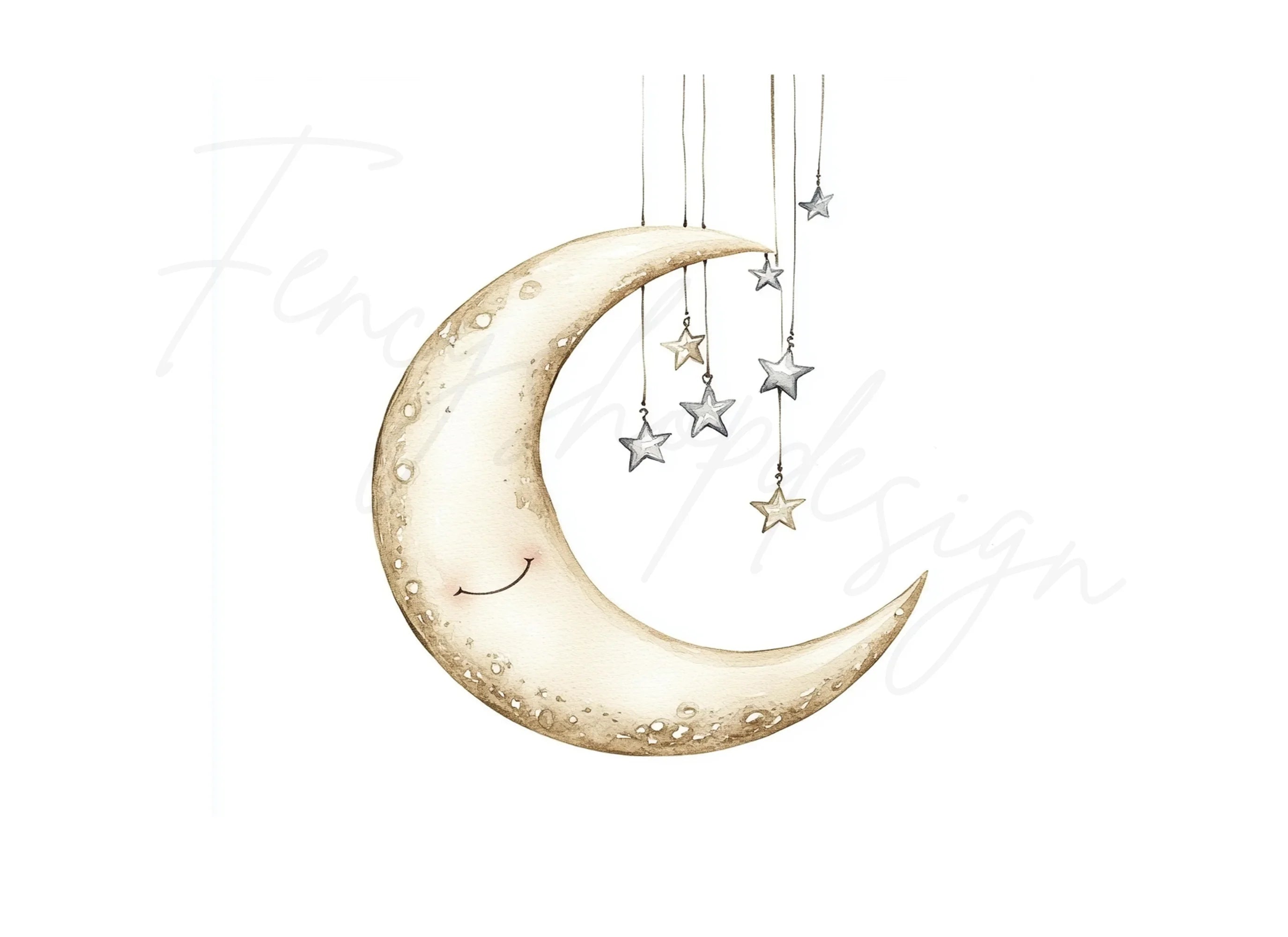 Moon and Stars Clipart Bundle