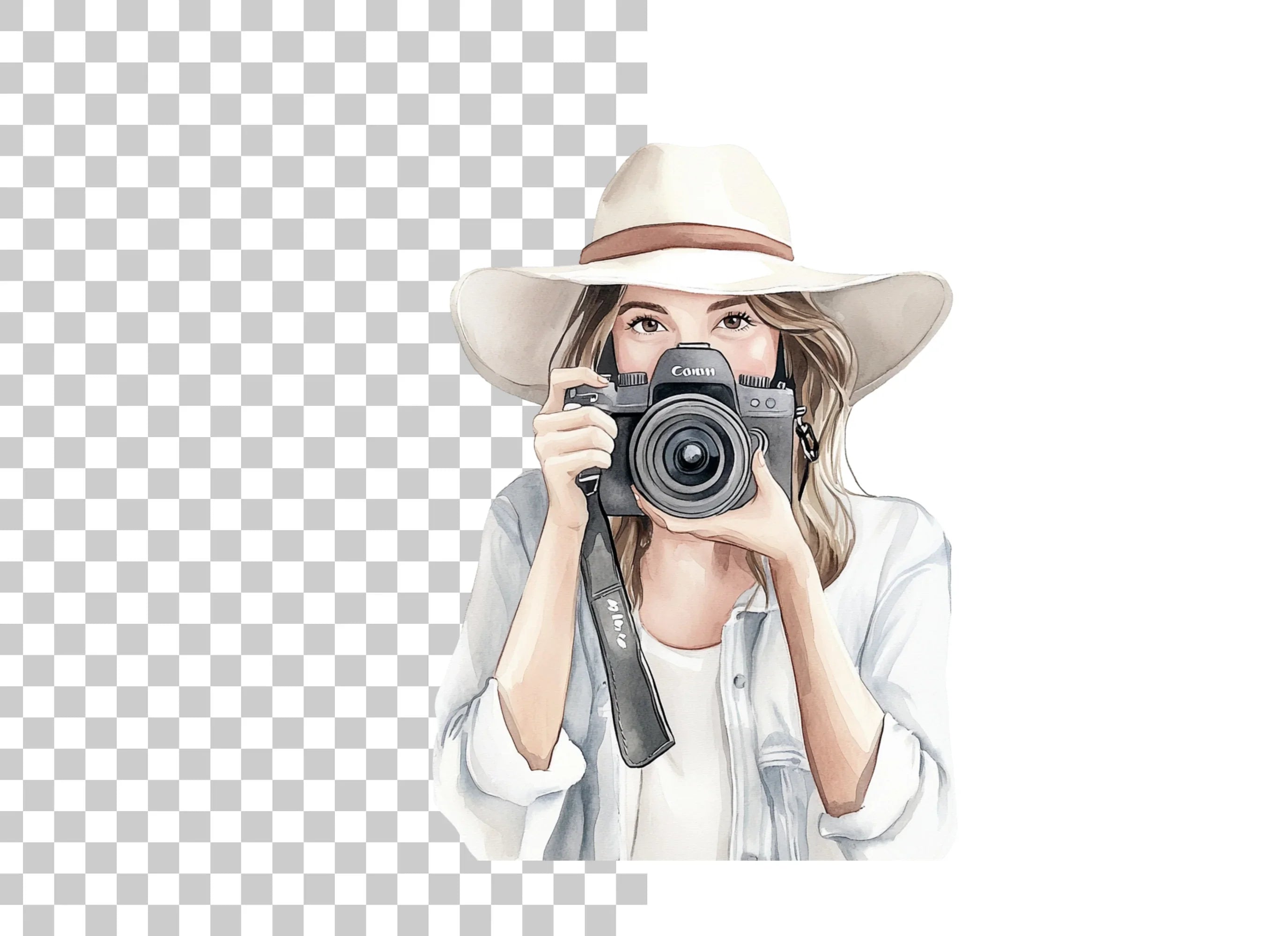 Girl Photographer Clipart Bundle