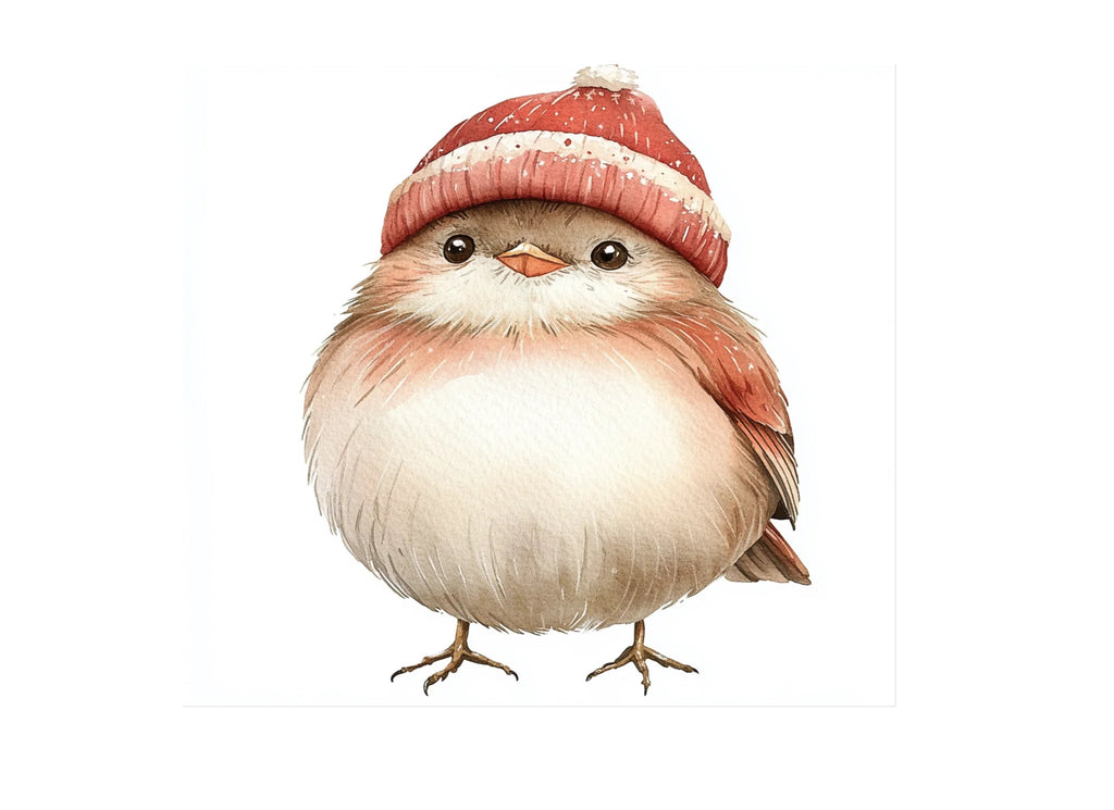 Cute Winter Birds Clipart Bundle