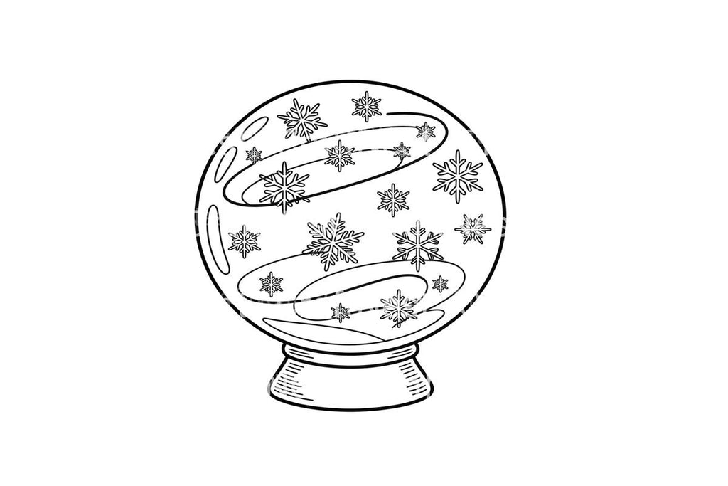 Winter Wonderland Snow Globe Coloring Books