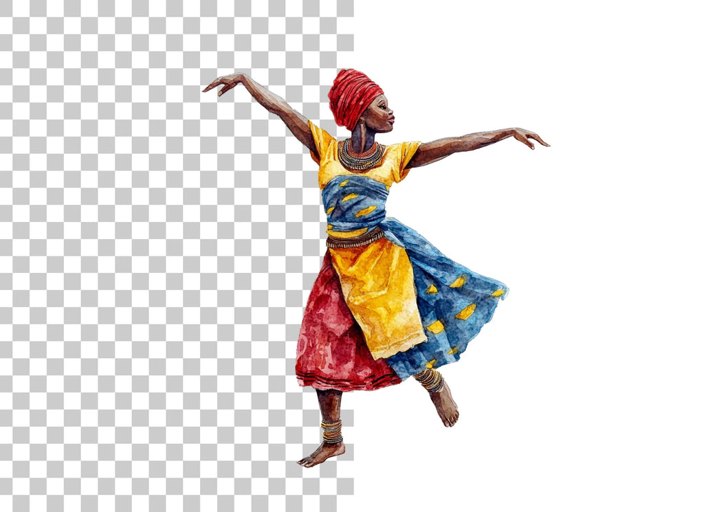 African Dancers Clipart Bundle