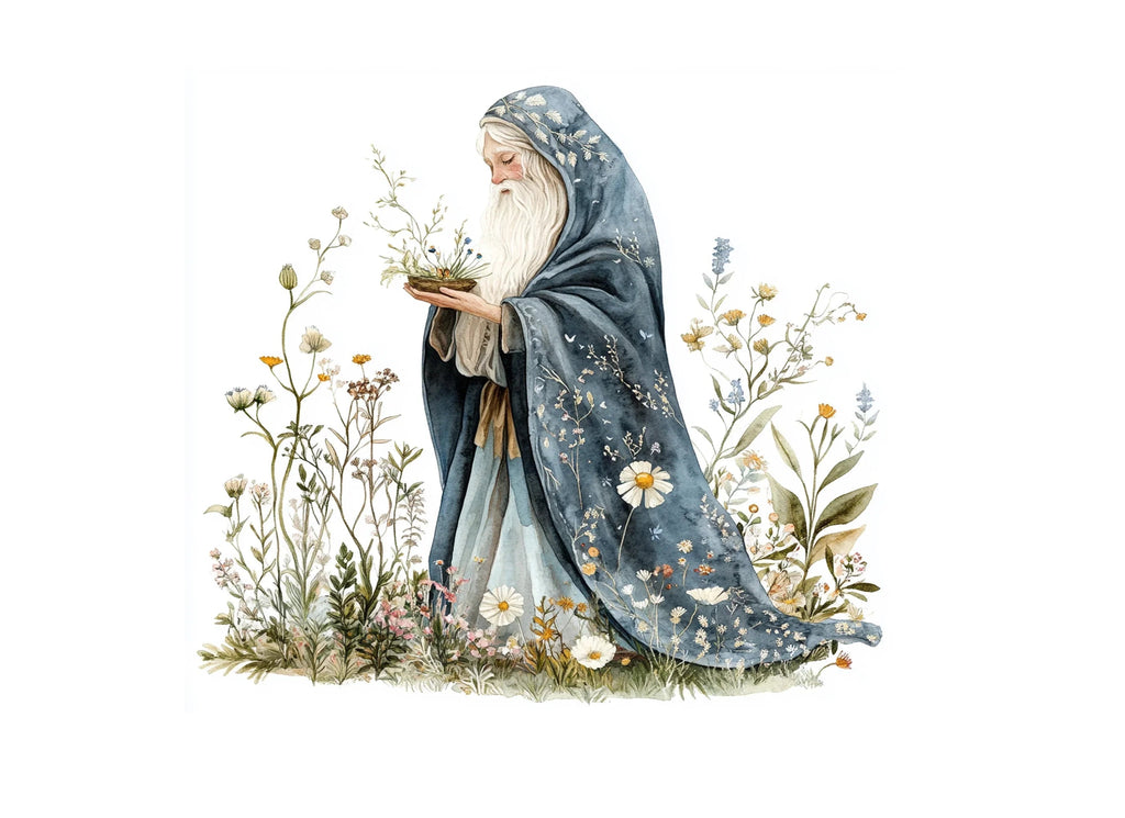 Fantasy Old Man Fairy Clipart Bundle