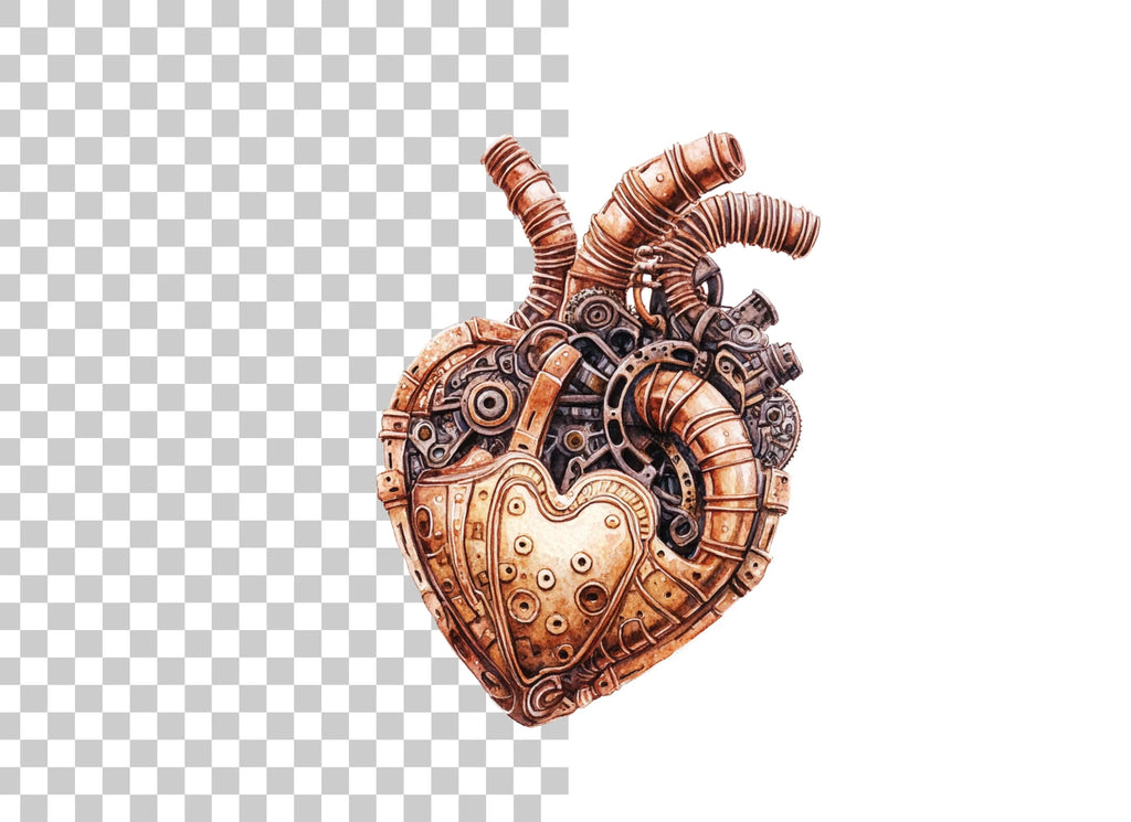 Steampunk Hearts Clipart Bundle