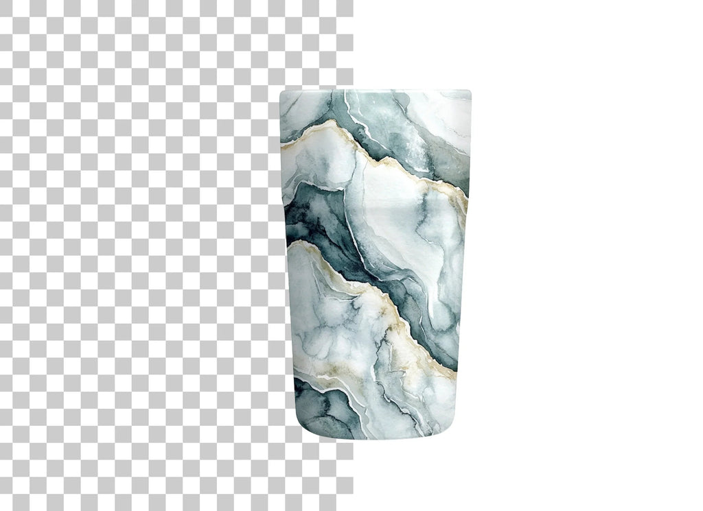 Elegant Teal Marble Tumbler Clipart Bundle