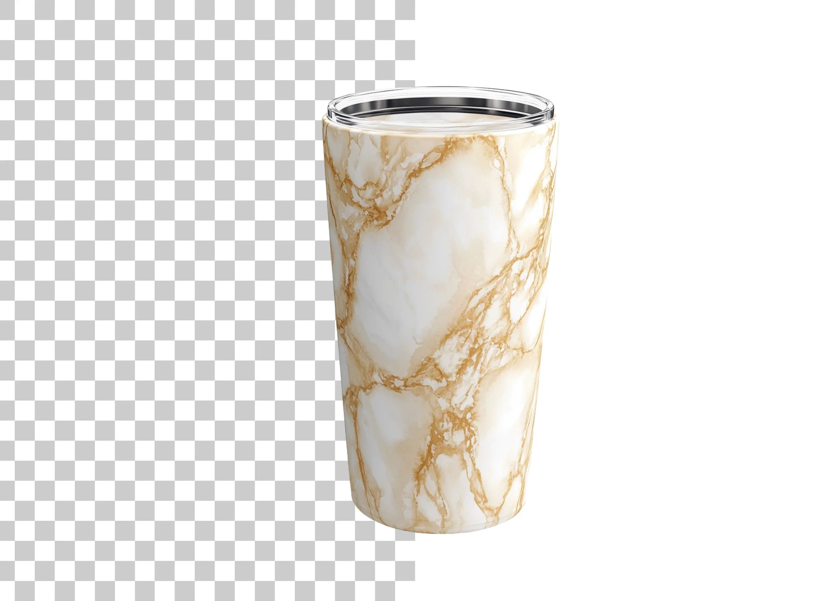Gold Veined Marble Tumbler Clipart Bundle