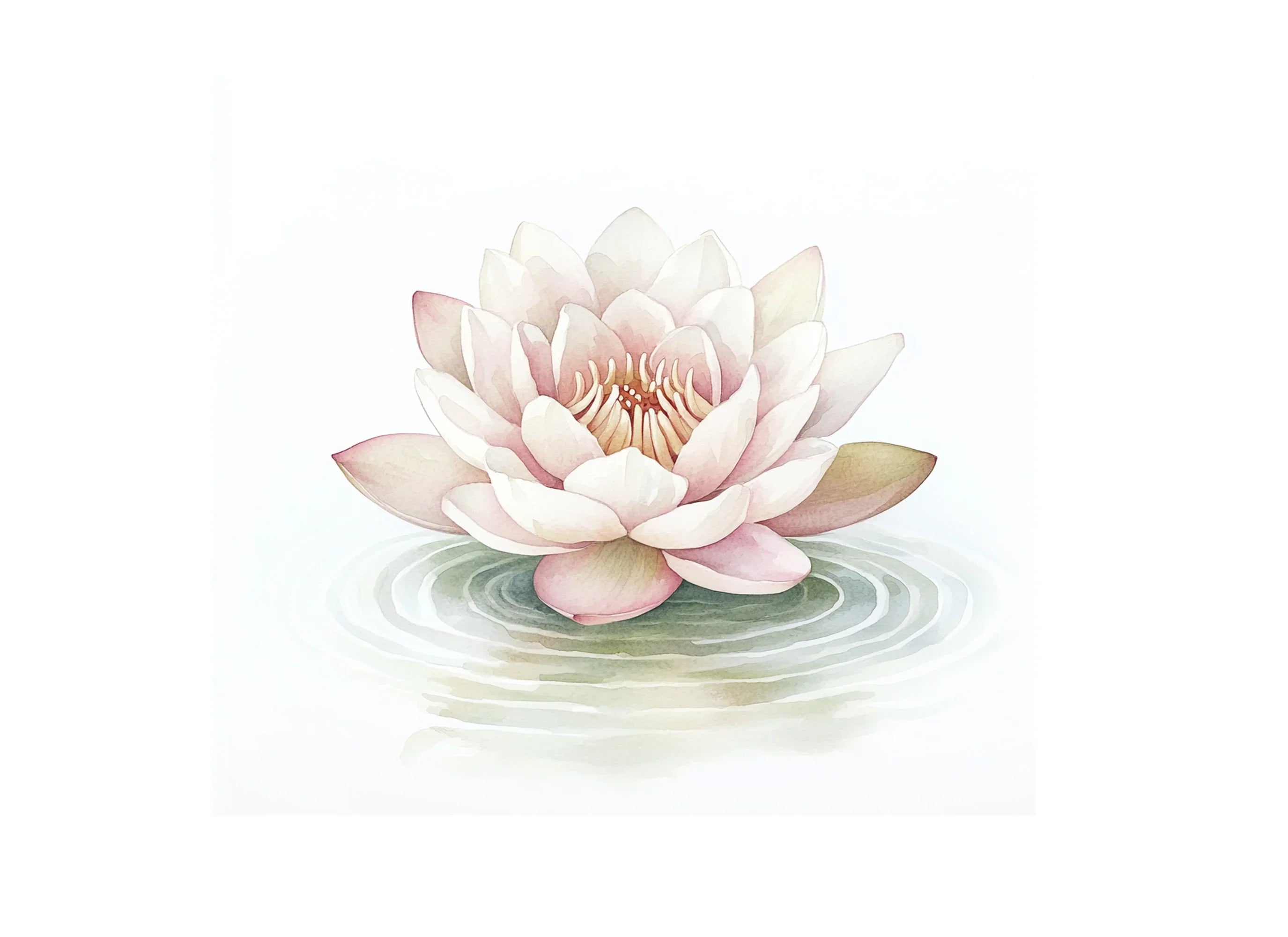 Graceful Water Lily Clipart Bundle