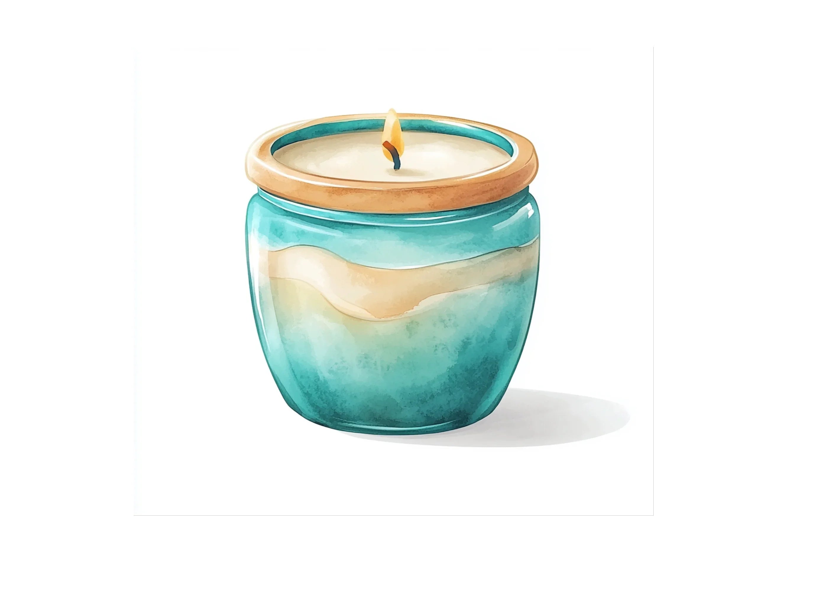 Beach Themed Candle Clipart Bundle