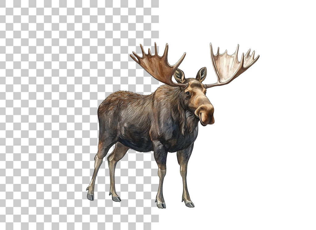 Majestic Moose Clipart Bundle