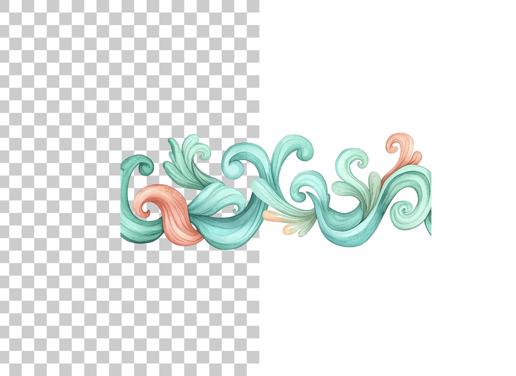 Elegant Swirls Clipart Bundle