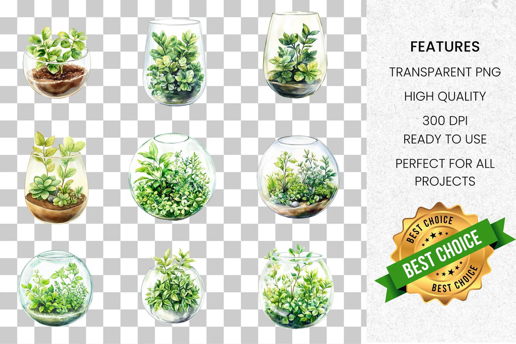 Terrarium Clipart Bundle