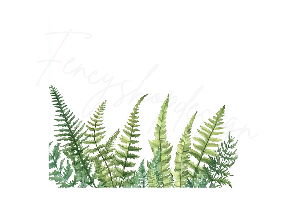 Fern Border Clipart Bundle