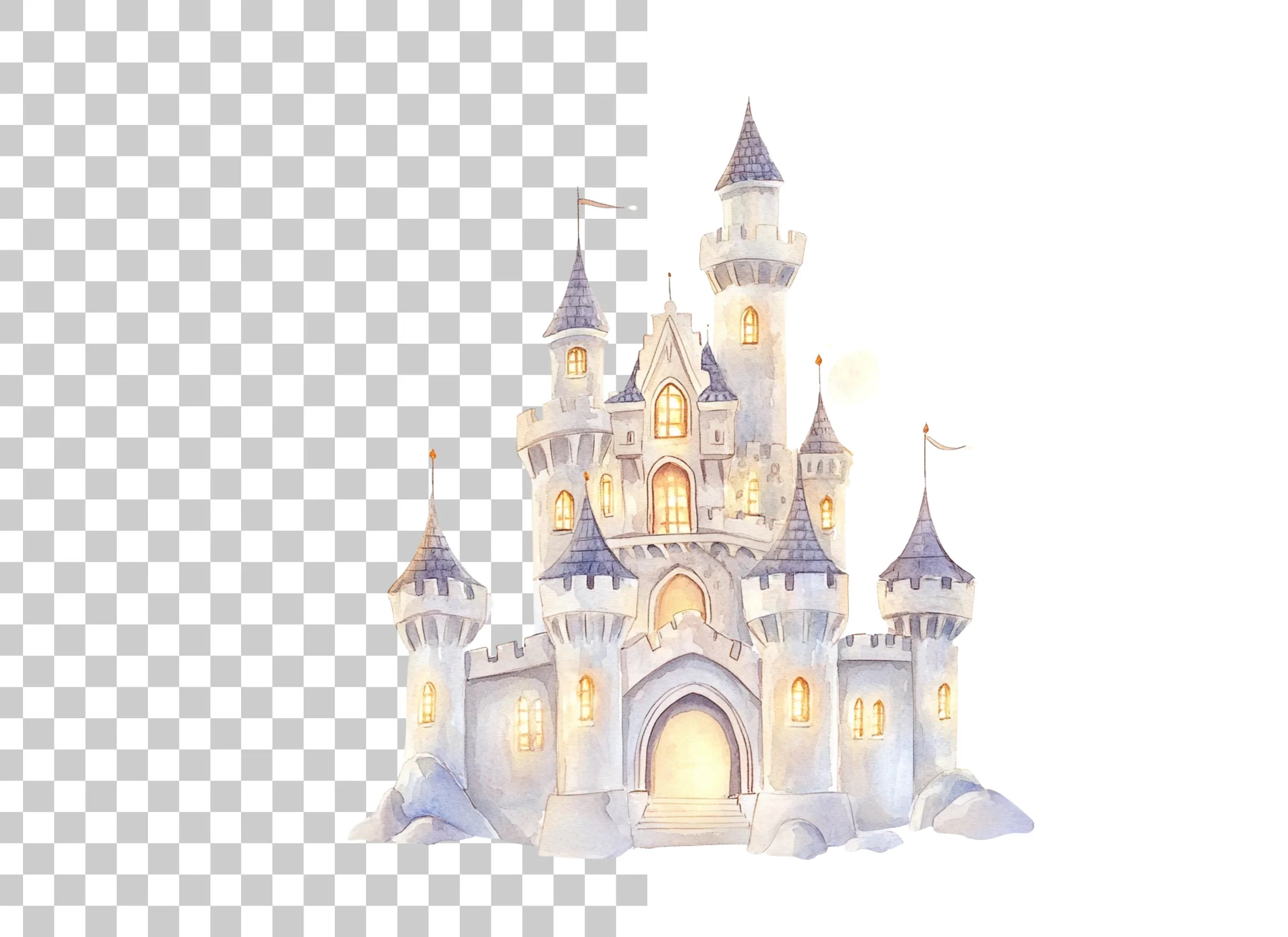 Enchanted Castle Clipart Bundle