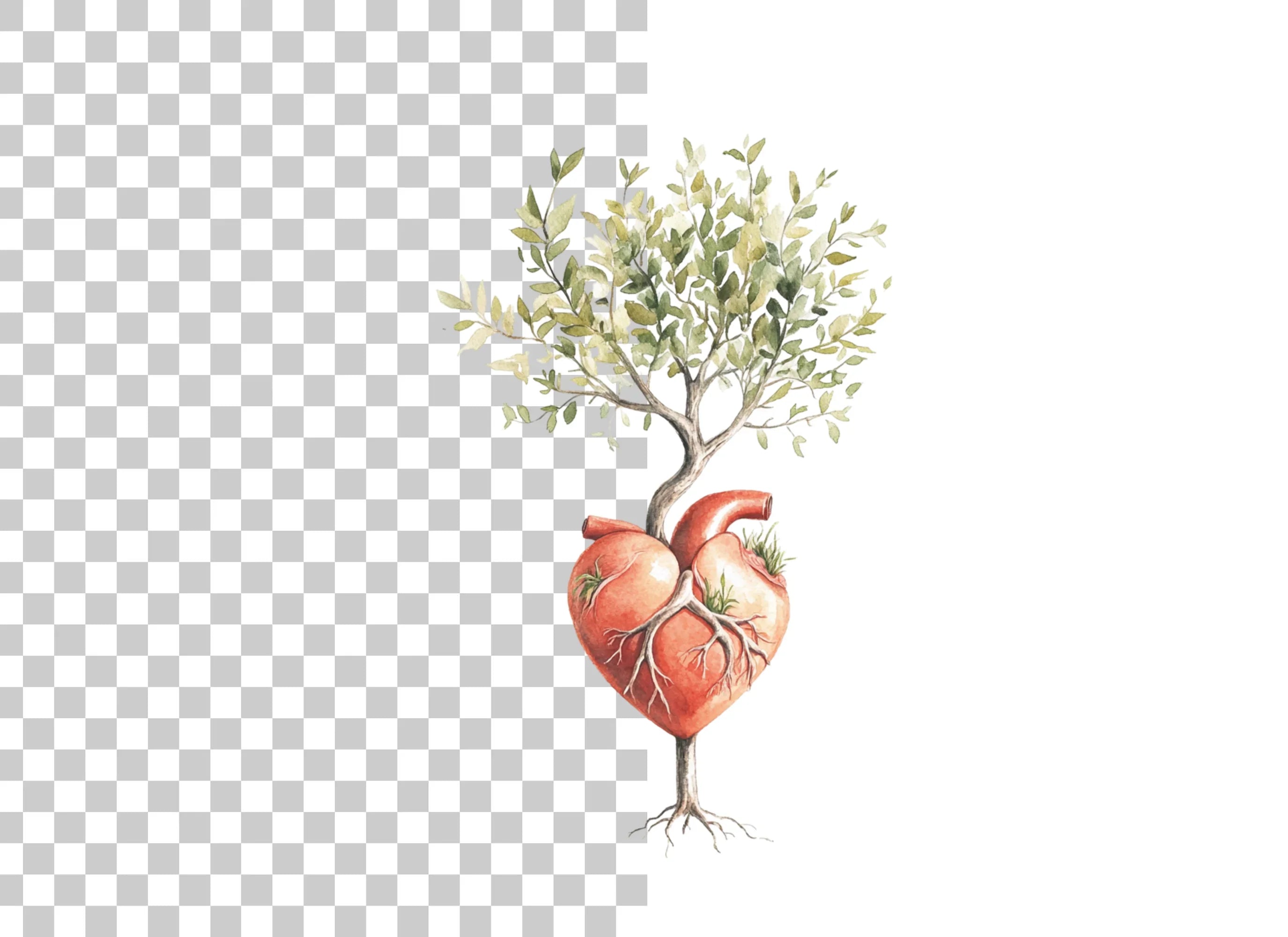 Heart Tree Clipart Bundle