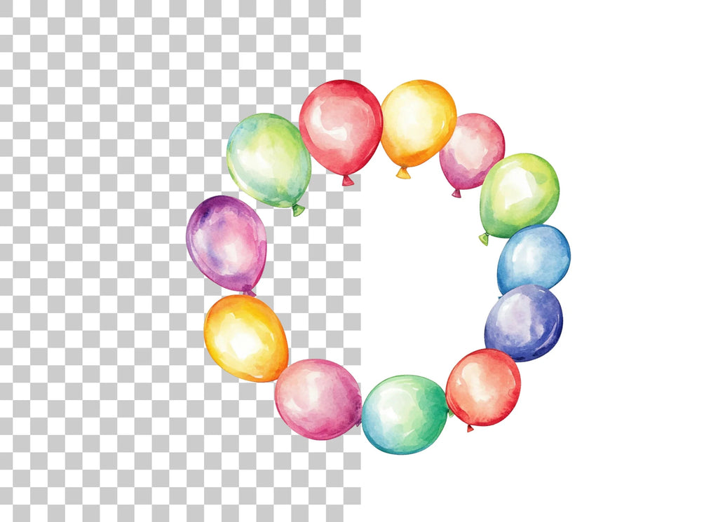 Balloon Frames Clipart Bundle