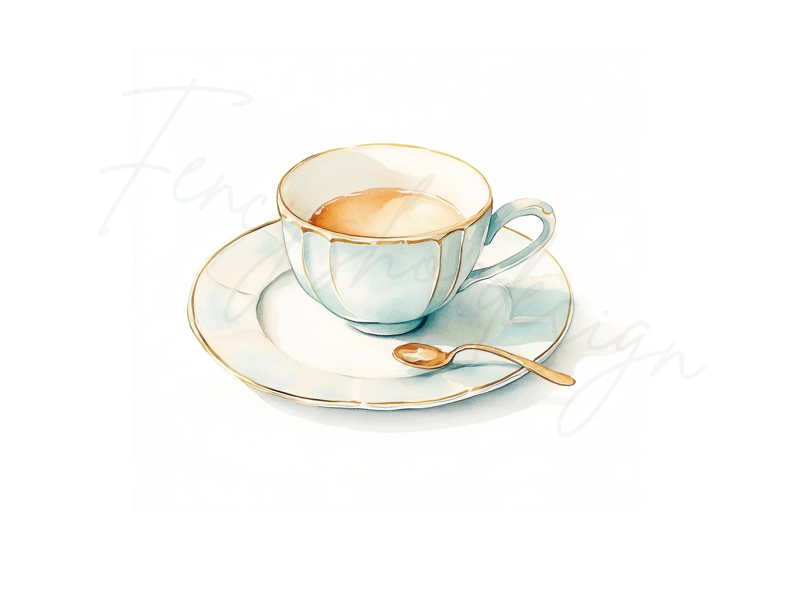 Elegant Tea Clipart Bundle