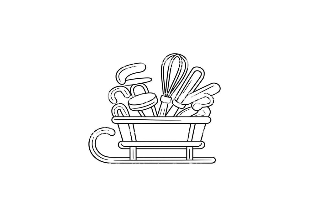 Christmas Baking Sleigh Coloring Books