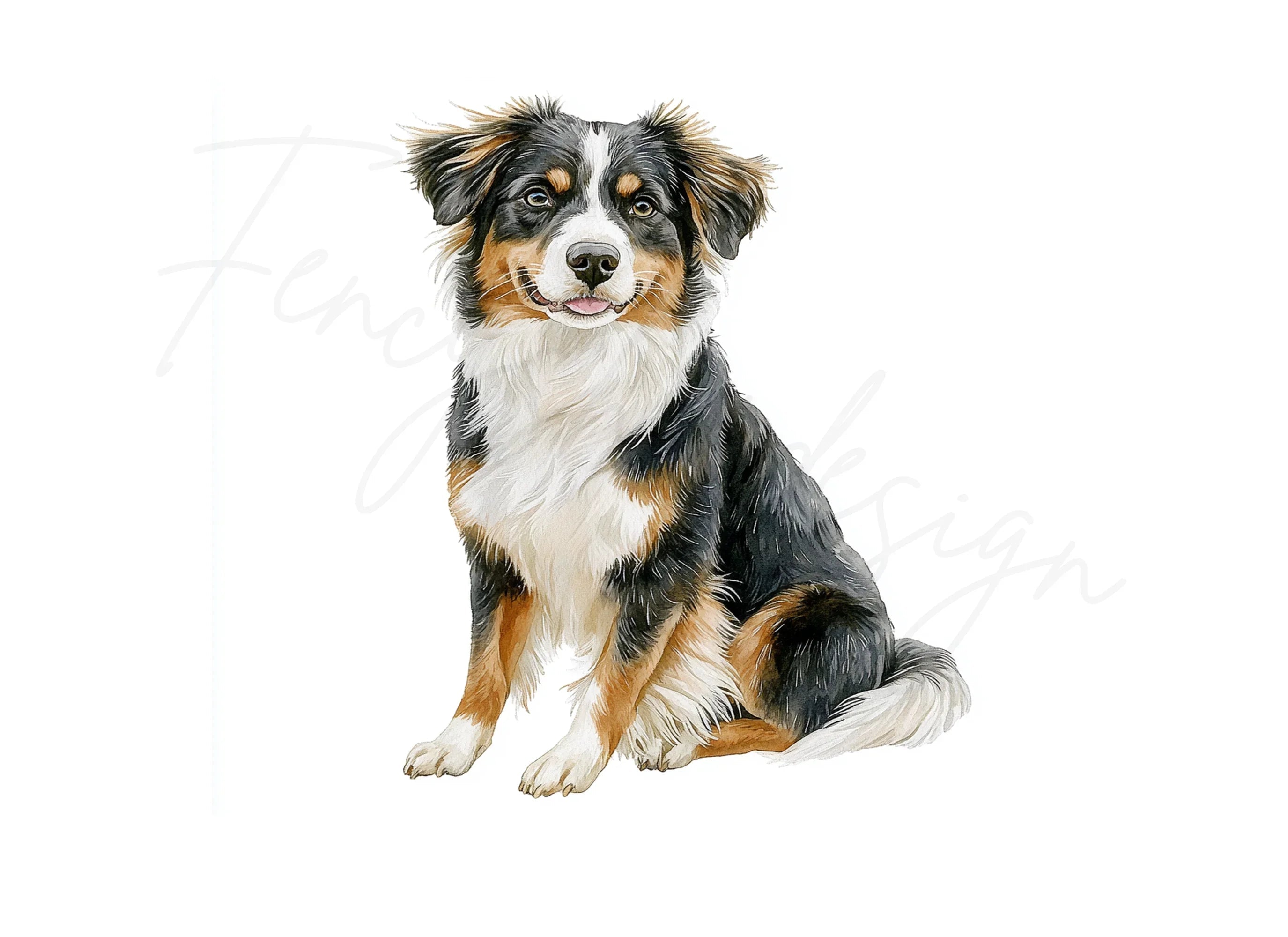 Australian Shepherd Dog Clipart Bundle