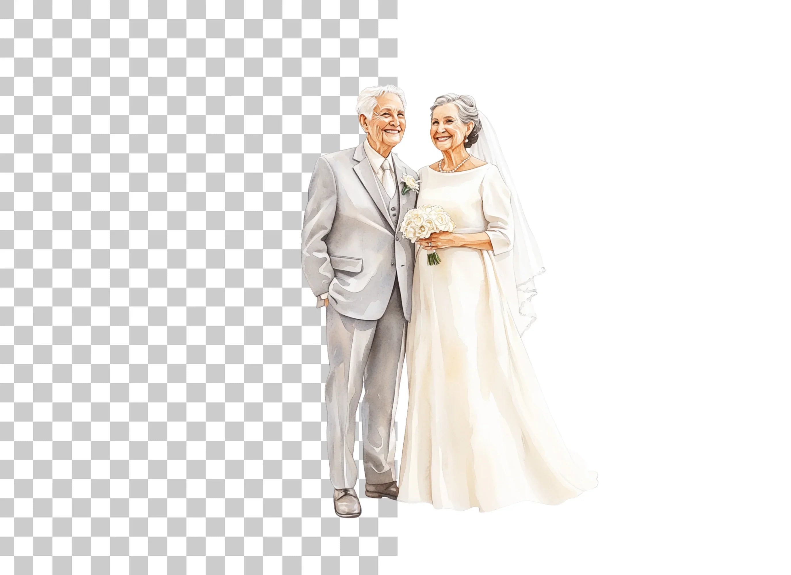 Senior Wedding Day Clipart Bundle