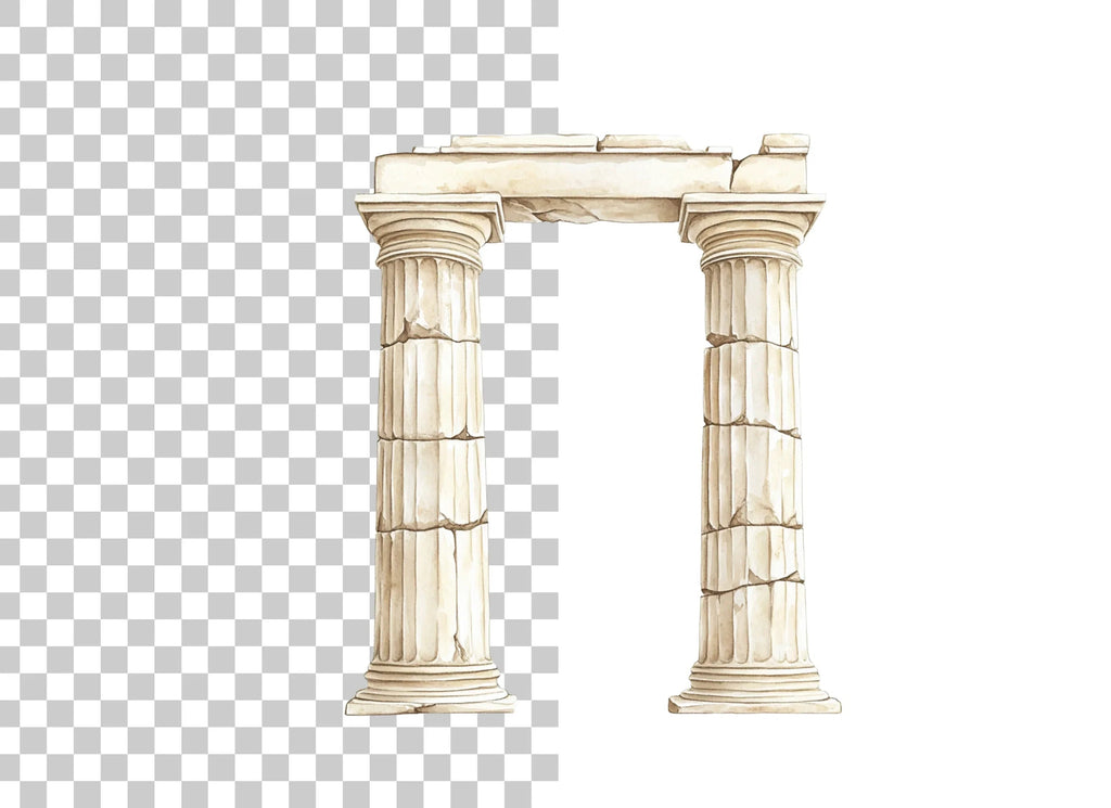 Ancient Greek Columns Clipart Bundle