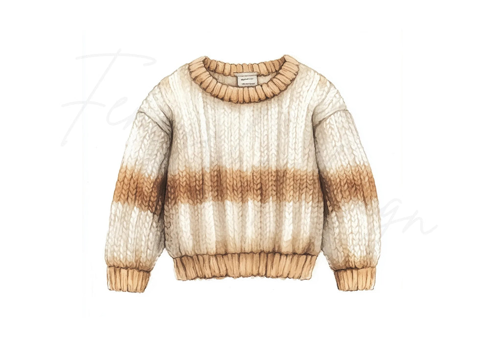 Warm Knit Sweaters Clipart Bundle