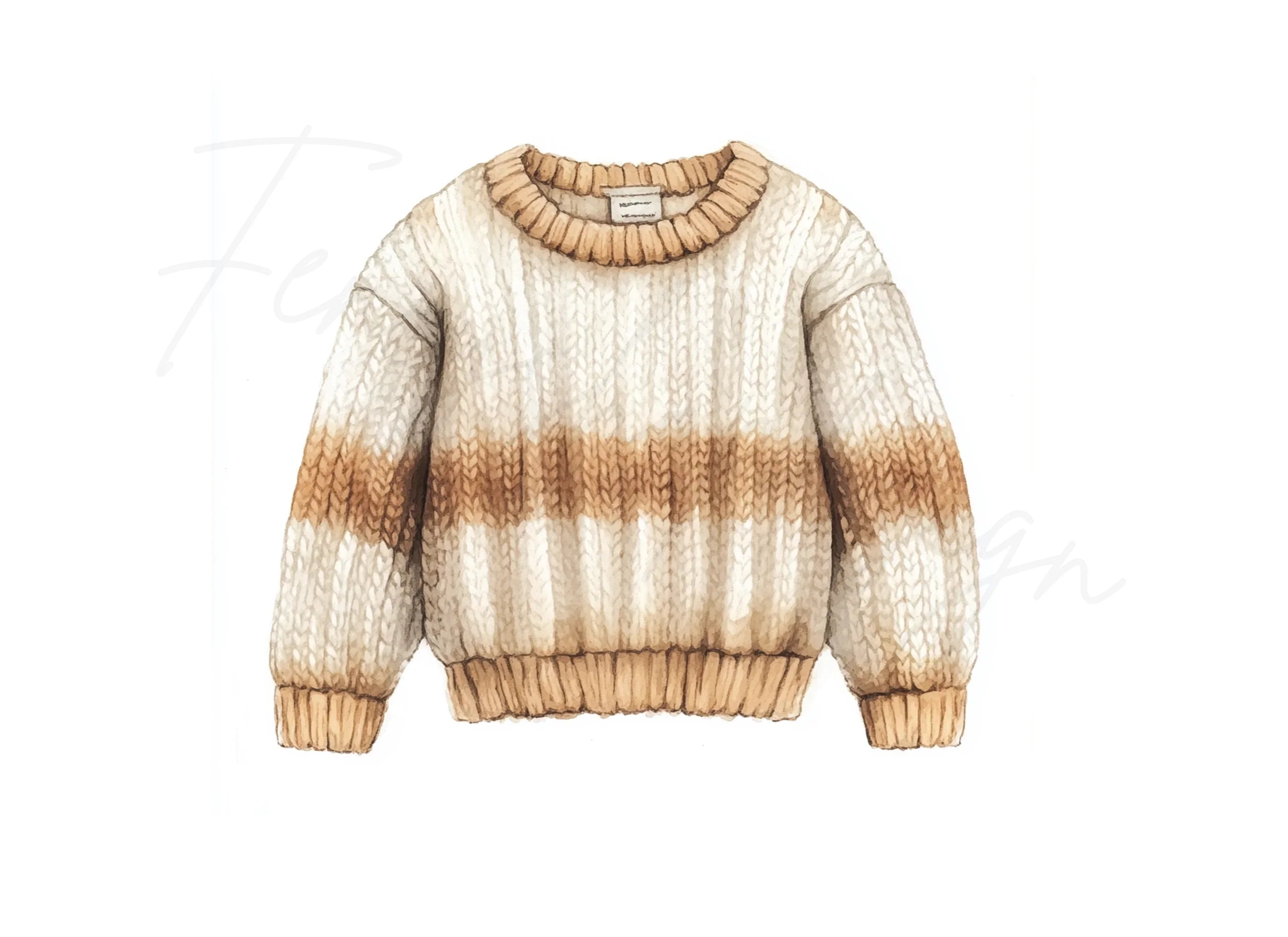 Warm Knit Sweaters Clipart Bundle