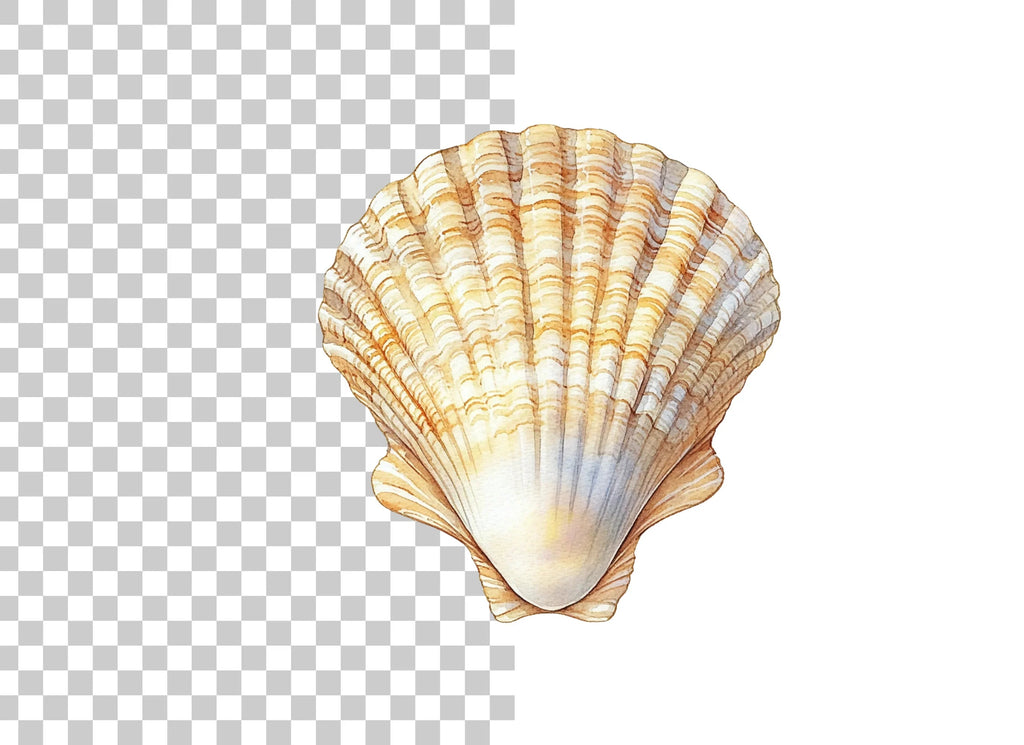 Scallop Shells Clipart Bundle