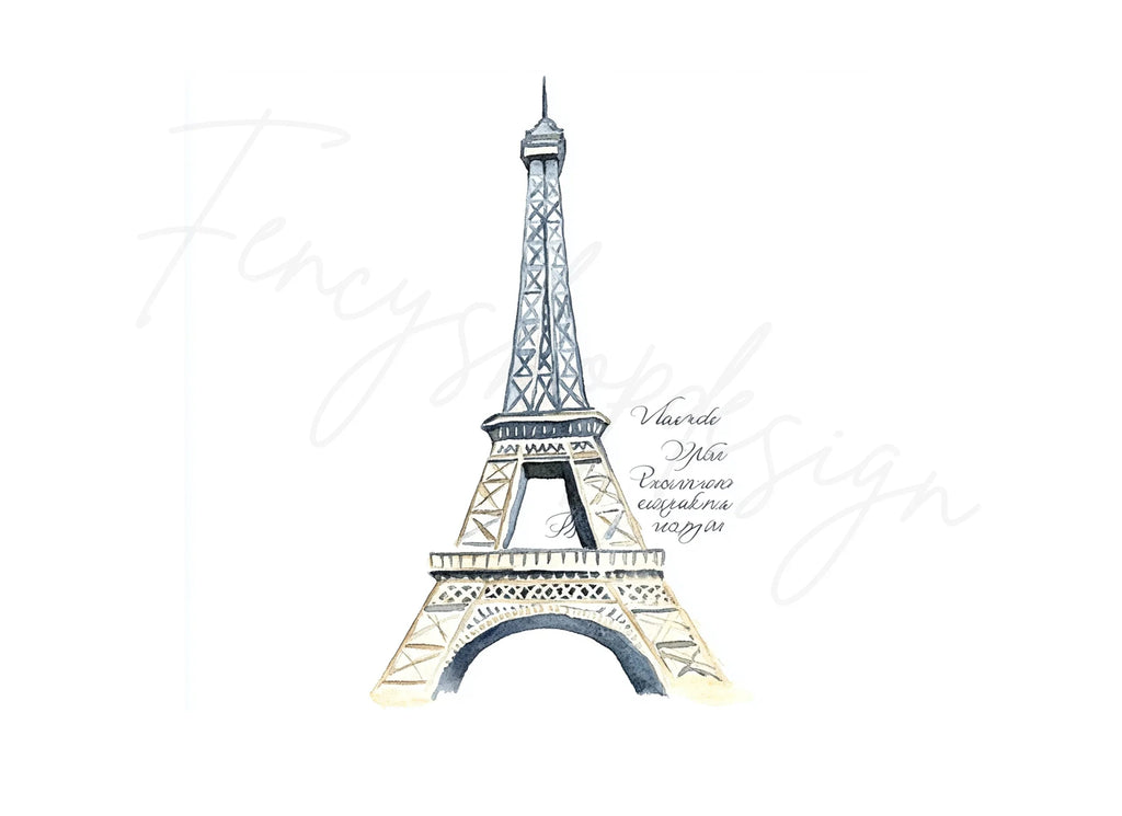 Eiffel Tower Clipart Bundle