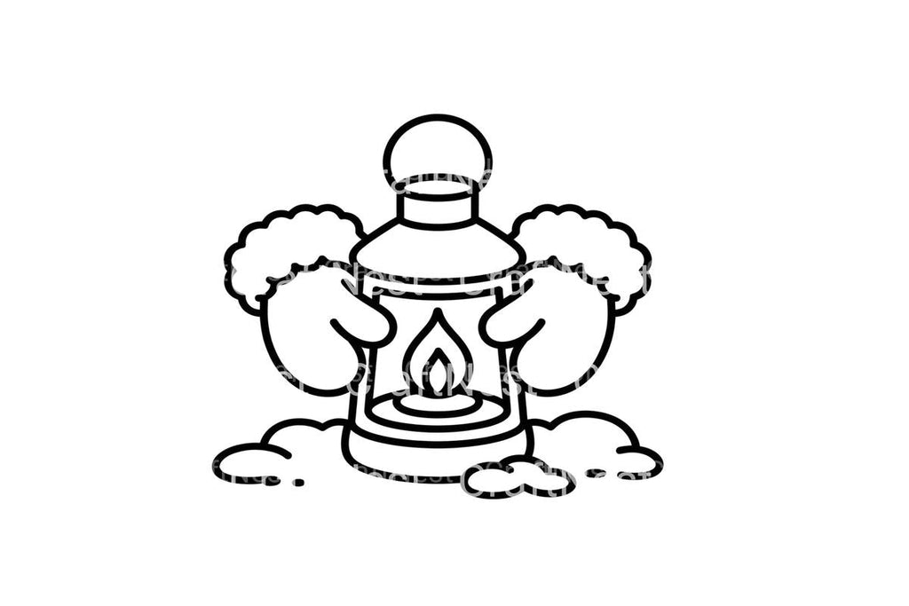 Winter Lantern and Mittens Coloring Books