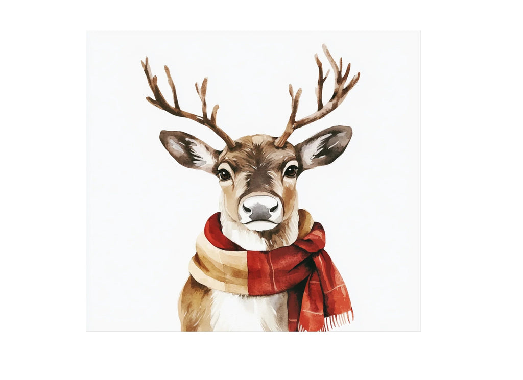 Reindeer With Scarves Clipart Bundle