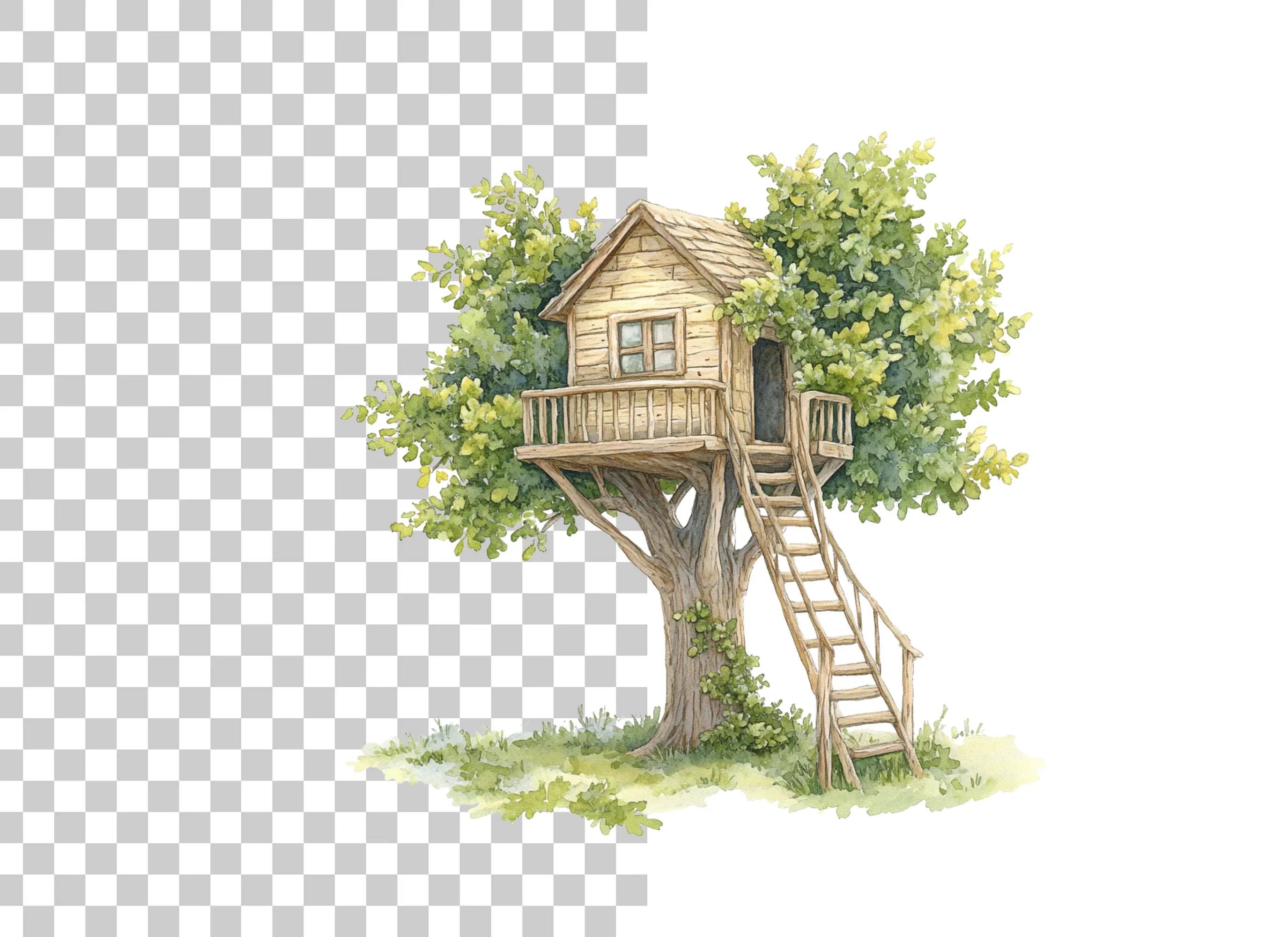 Charming Treehouse Clipart Bundle
