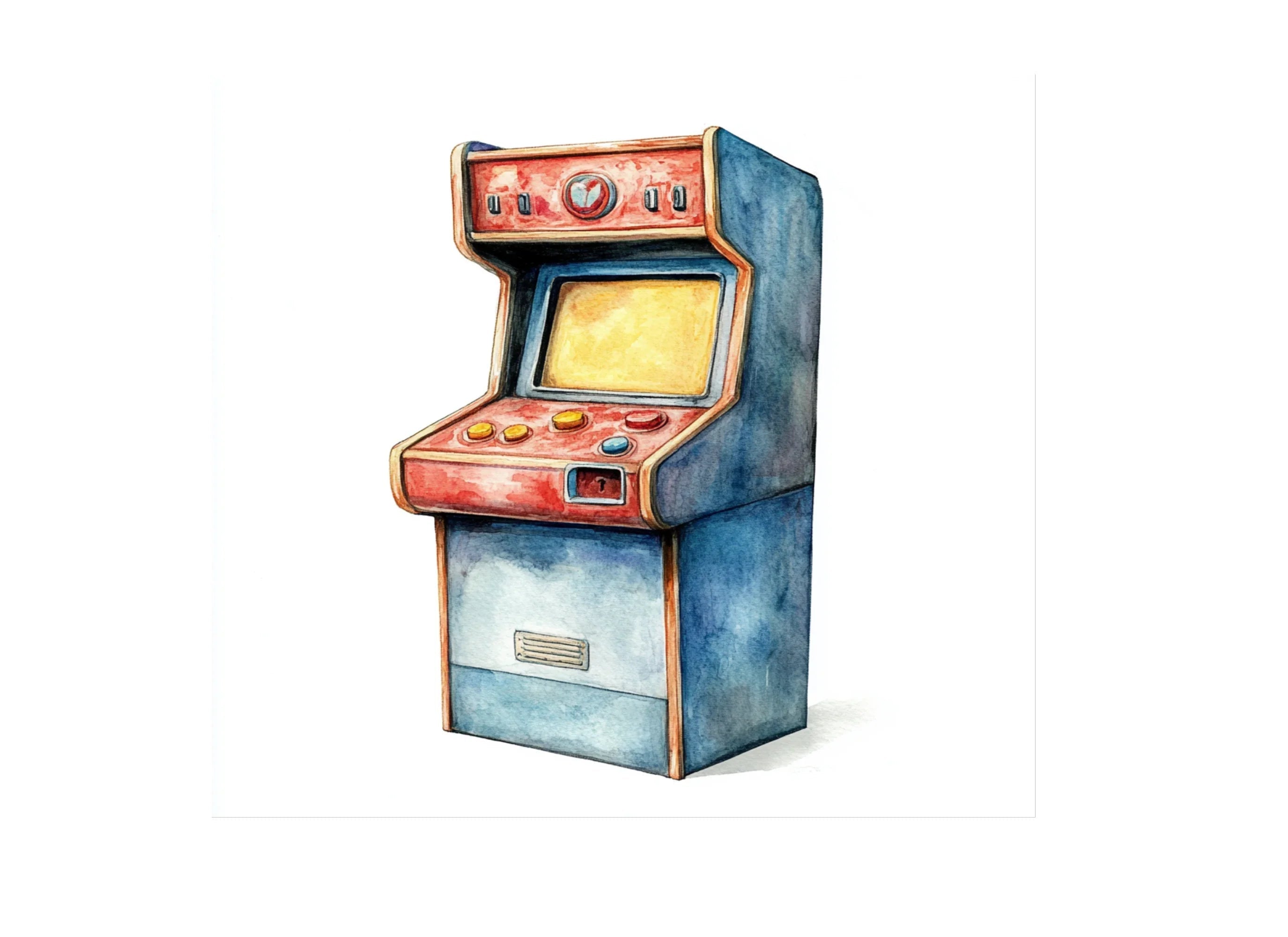 Retro Arcade Machine Clipart Bundle