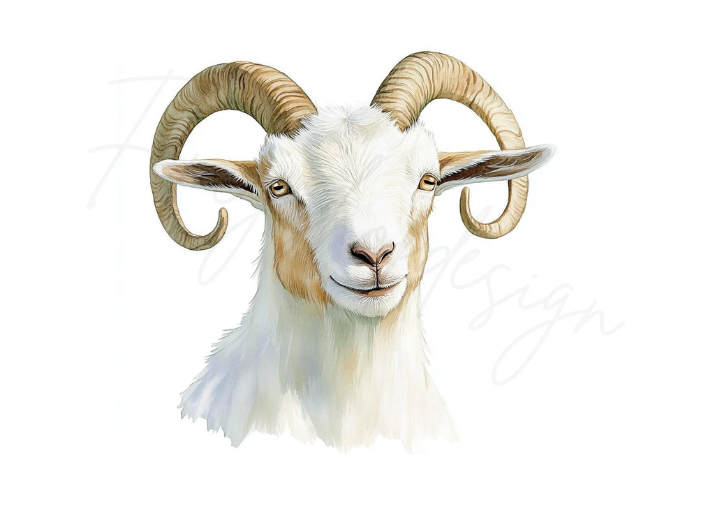 Majestic Ram Head Clipart Bundle