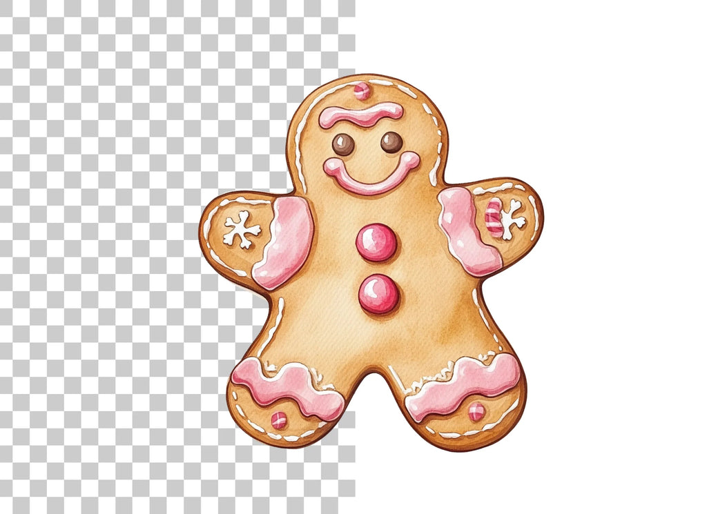 Gingerbread Men Duo Clipart Bundle