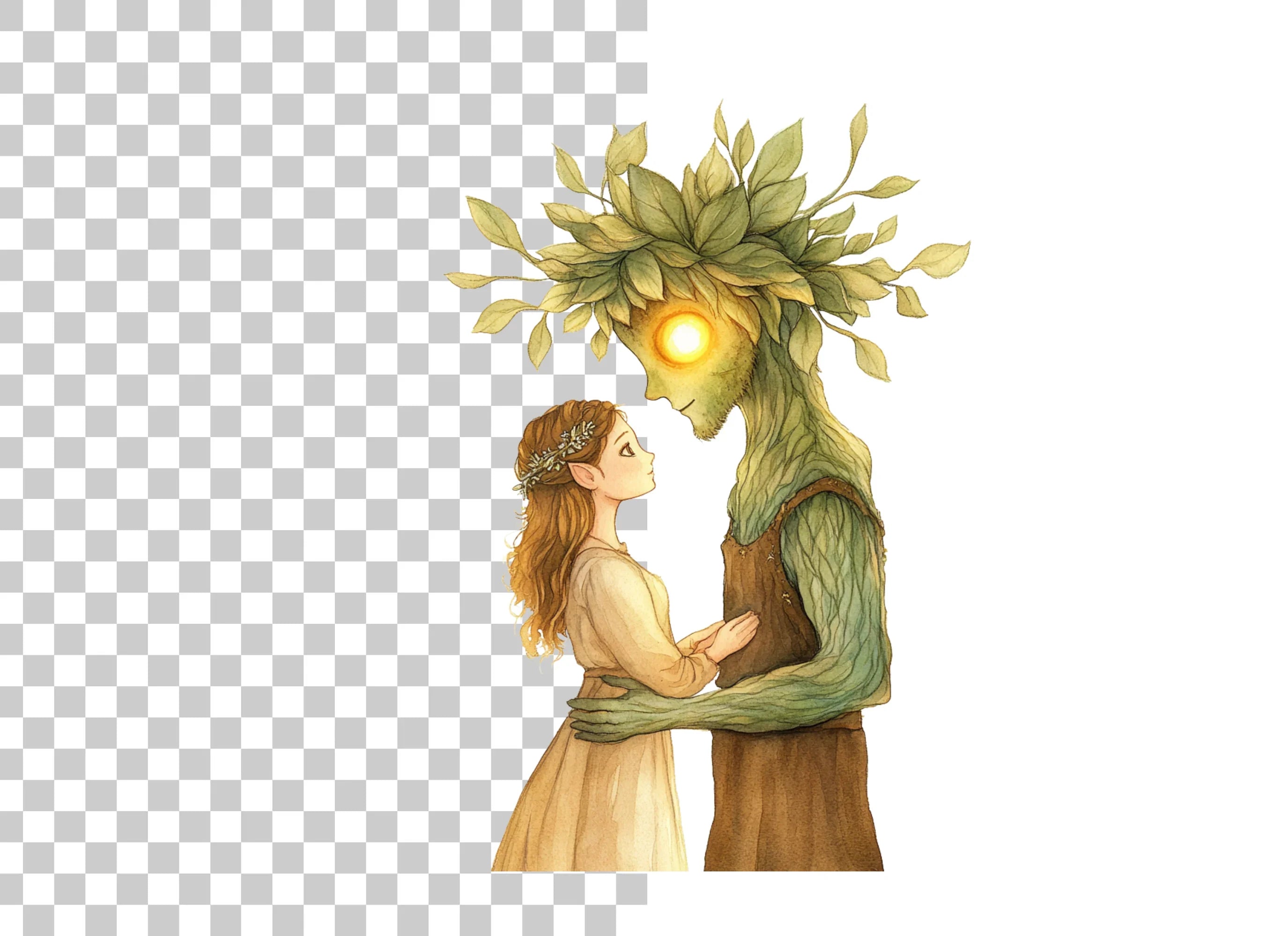 Enchanted Forest Spirit Clipart Bundle
