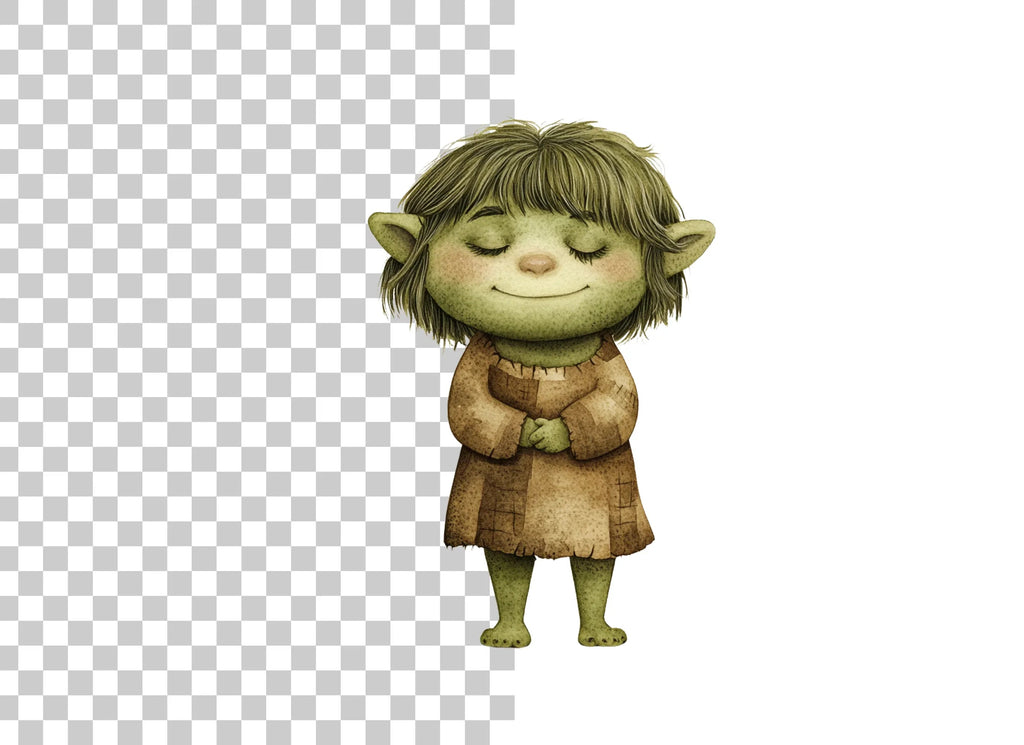 Cute Forest Trolls Clipart Bundle