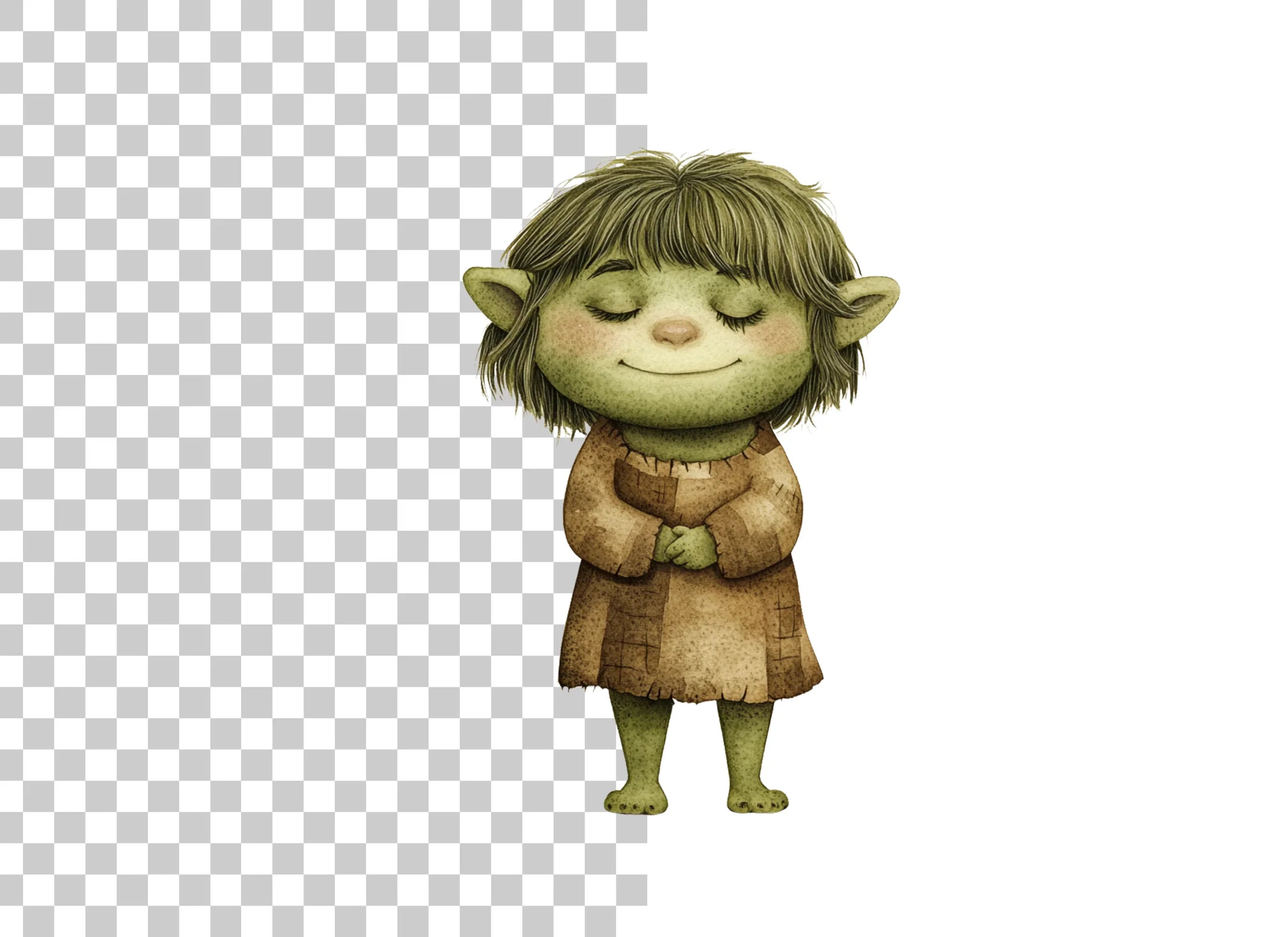 Cute Forest Trolls Clipart Bundle