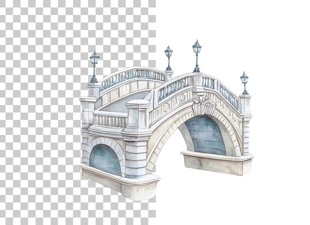 Elegant Bridge Clipart Bundle