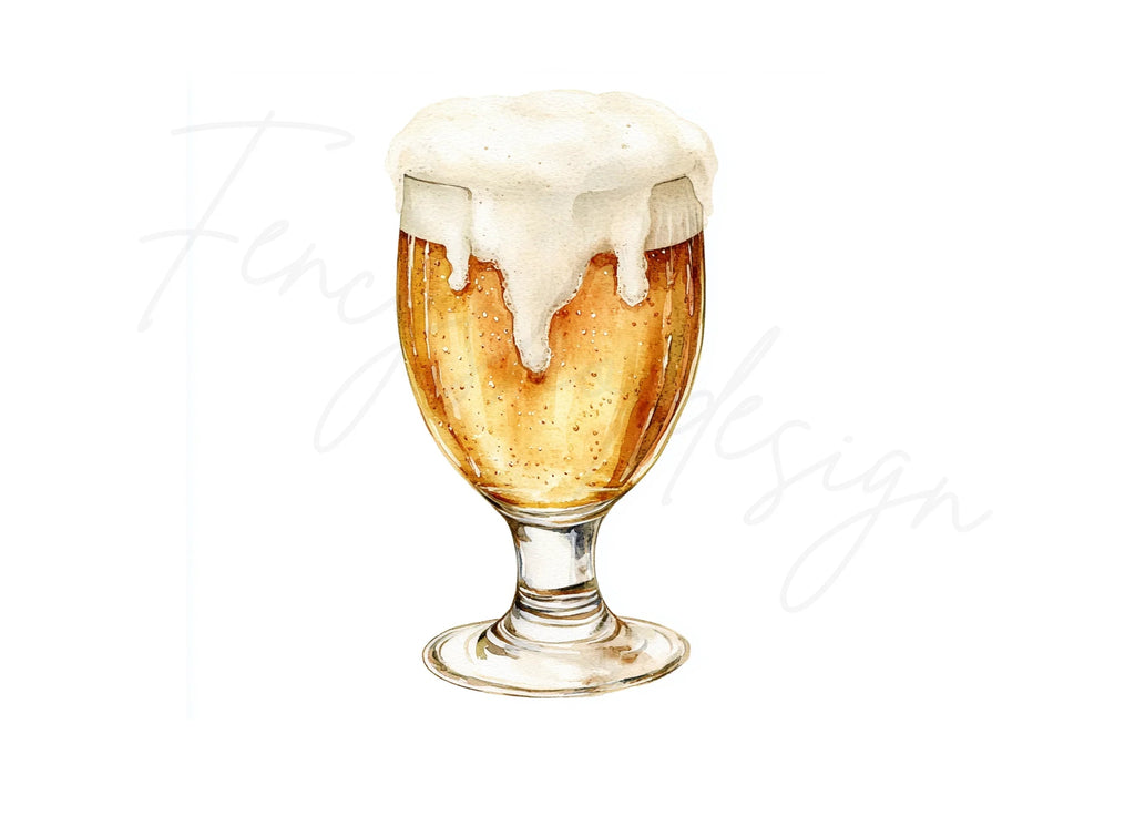 Foamy Beer Glasses Clipart Bundle