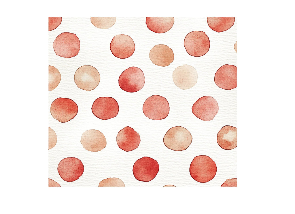 Red Brown Dot Clipart Bundle
