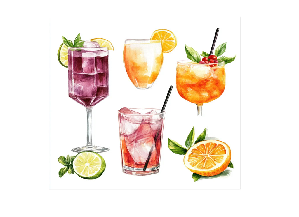 Summer Cocktail Clipart Bundle