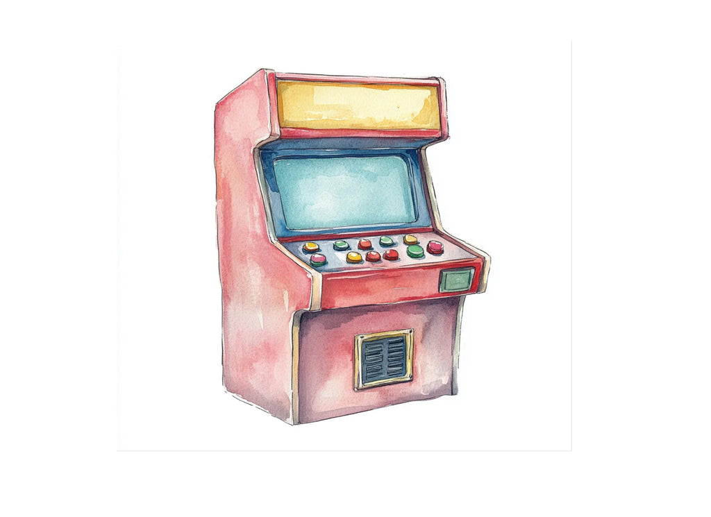 Retro Arcade Machine Clipart Bundle