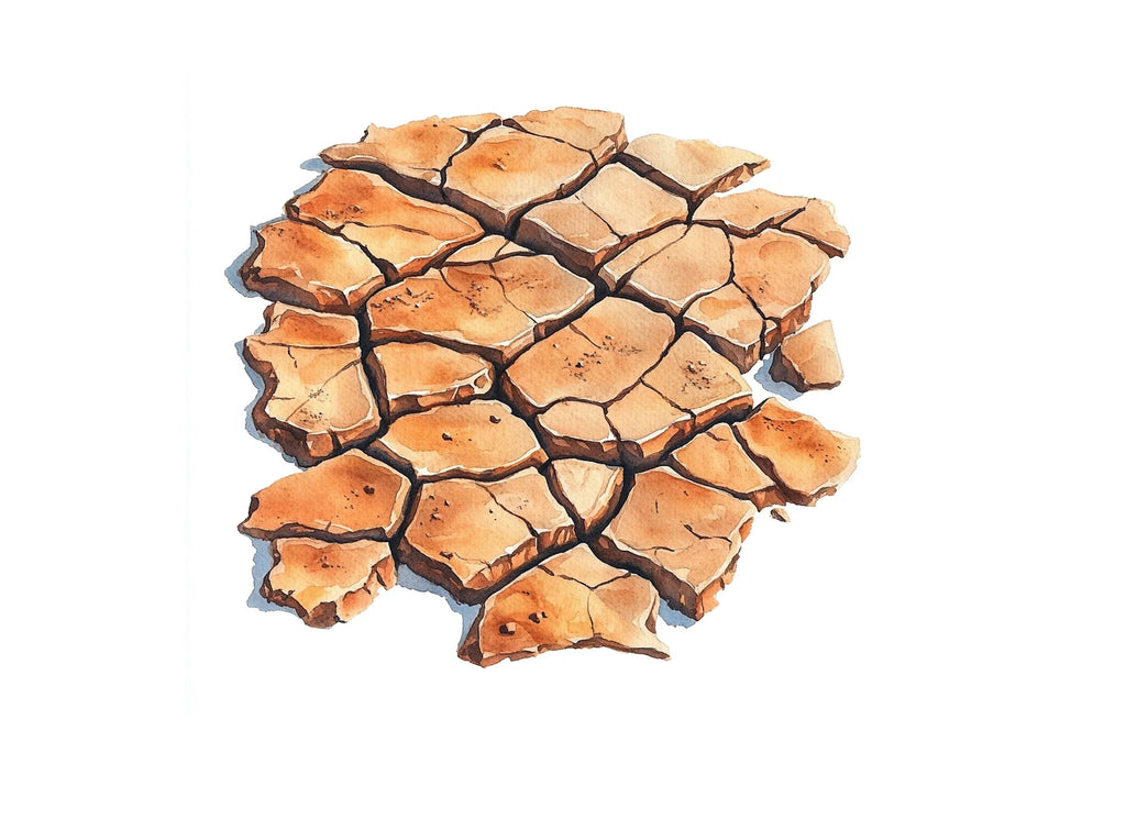 Dry Cracked Earth Clipart Bundle