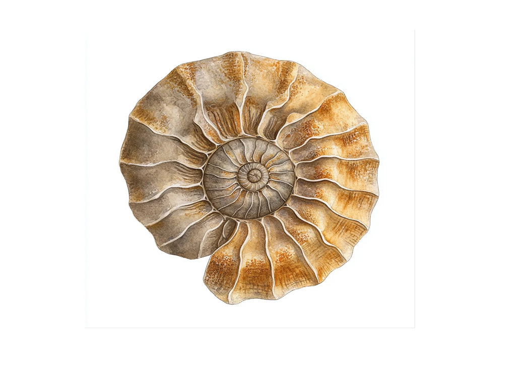 Ammonite Fossils Clipart Bundle