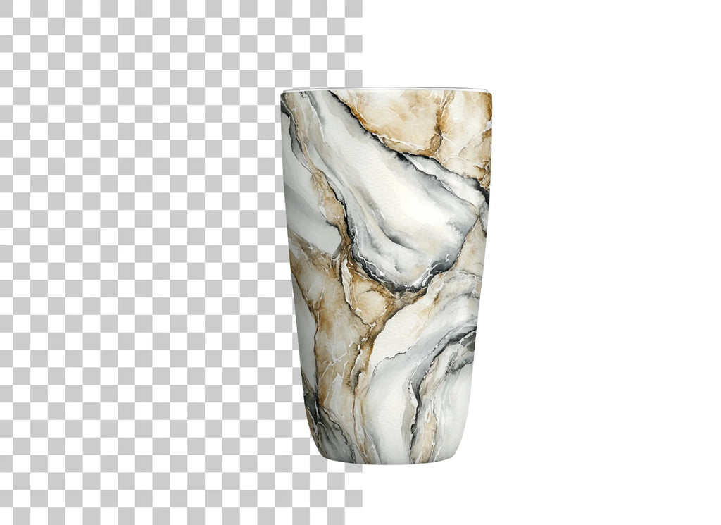 Brown Marble Tumbler Clipart Bundle