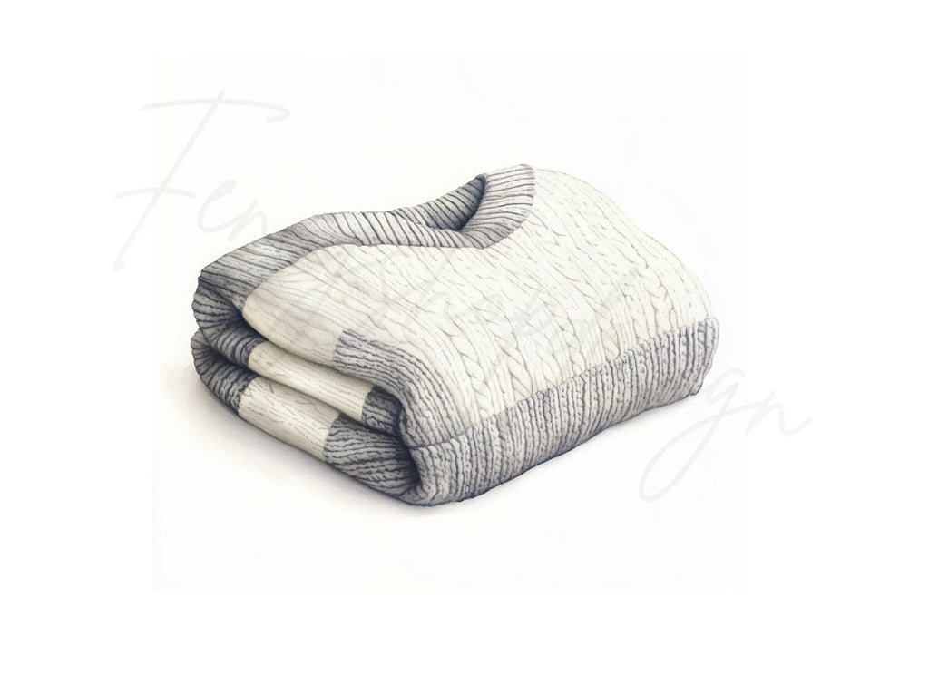Cozy Folded Sweaters Clipart Bundle