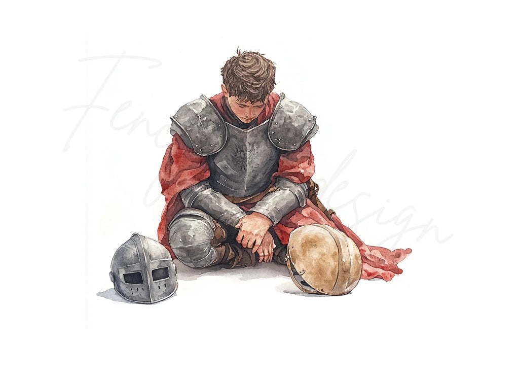 Knight in Distress Clipart Bundle