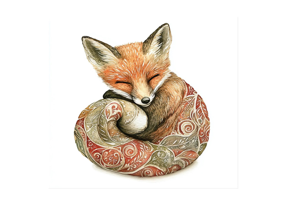 Sleeping Foxes Clipart Bundle
