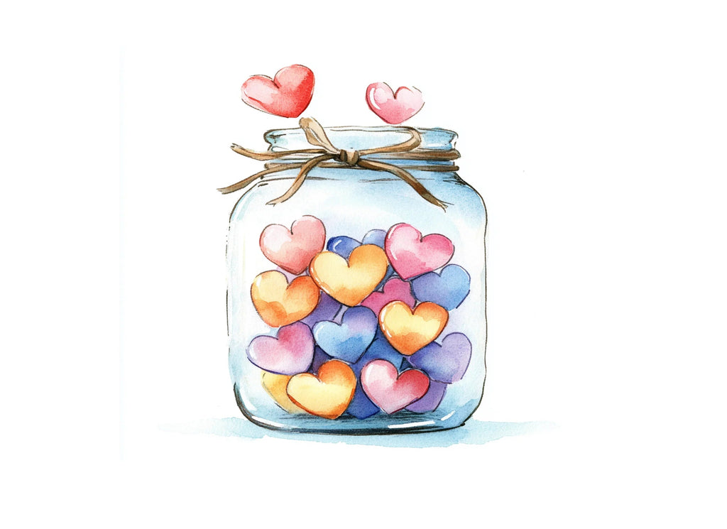 Jars with Hearts Clipart Bundle